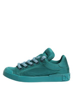 Teal Portofino Men Low Top Sneakers Shoes