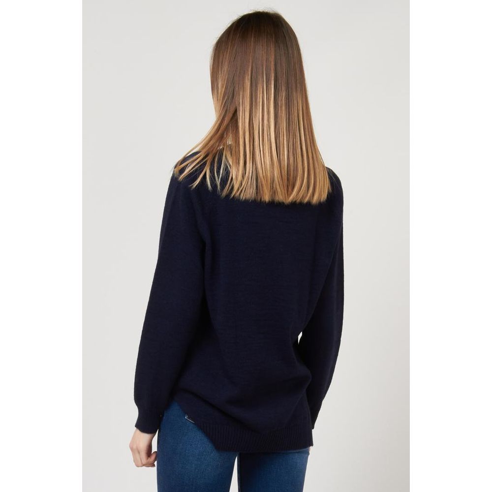 Blue Marabou Sweatshirt