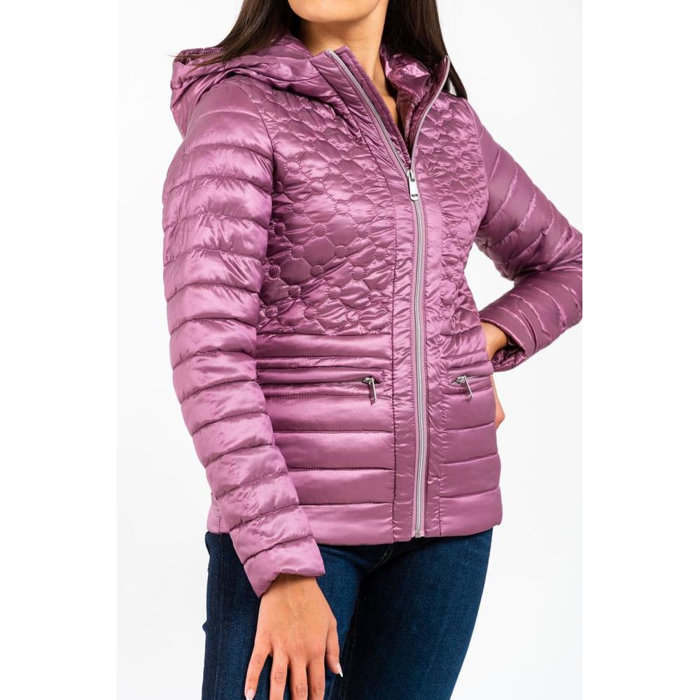 Pink Polyester Parka