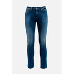 Blue Cotton Slim Fit Jeans