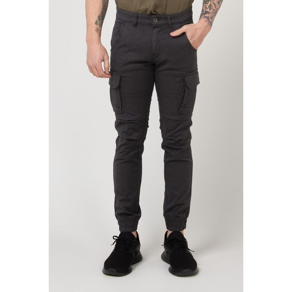 Brown Cotton Cargo Pants