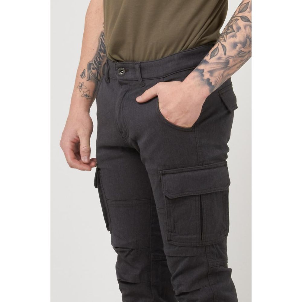 Brown Cotton Cargo Pants