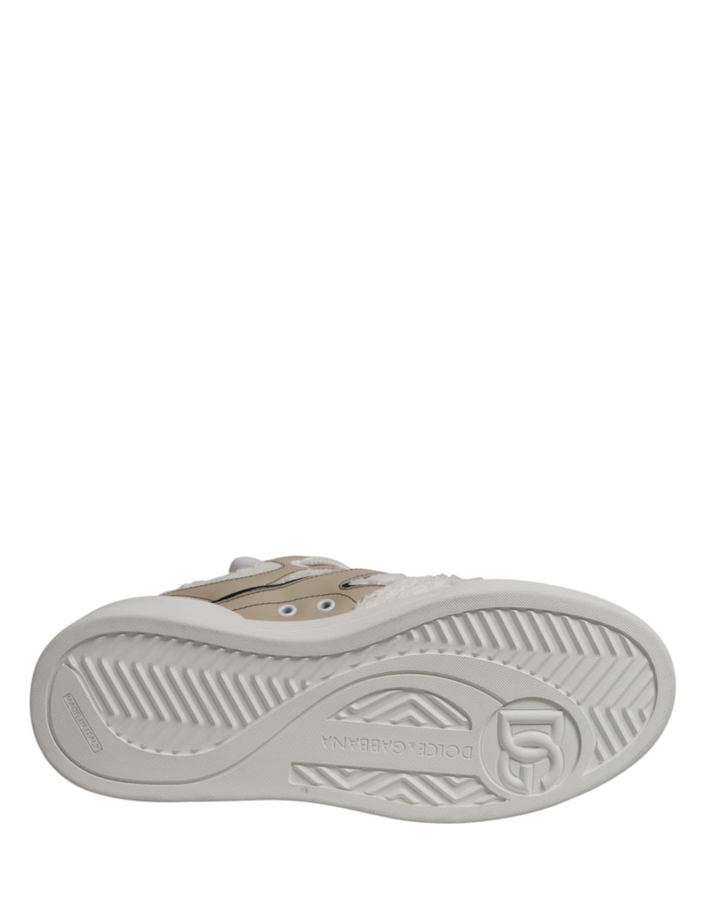 White Beige Faux Shearling Low Top Sneakers Shoes