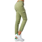 Bicolor Cotton Cargo Pants
