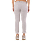 Gray Cotton Skinny Pants