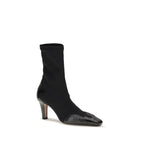 Black Calf Leather Bos Taurus Ankle Boots
