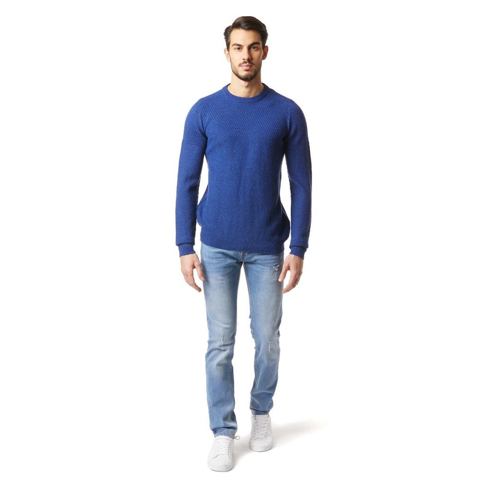 Blue Marabou Sweatshirt