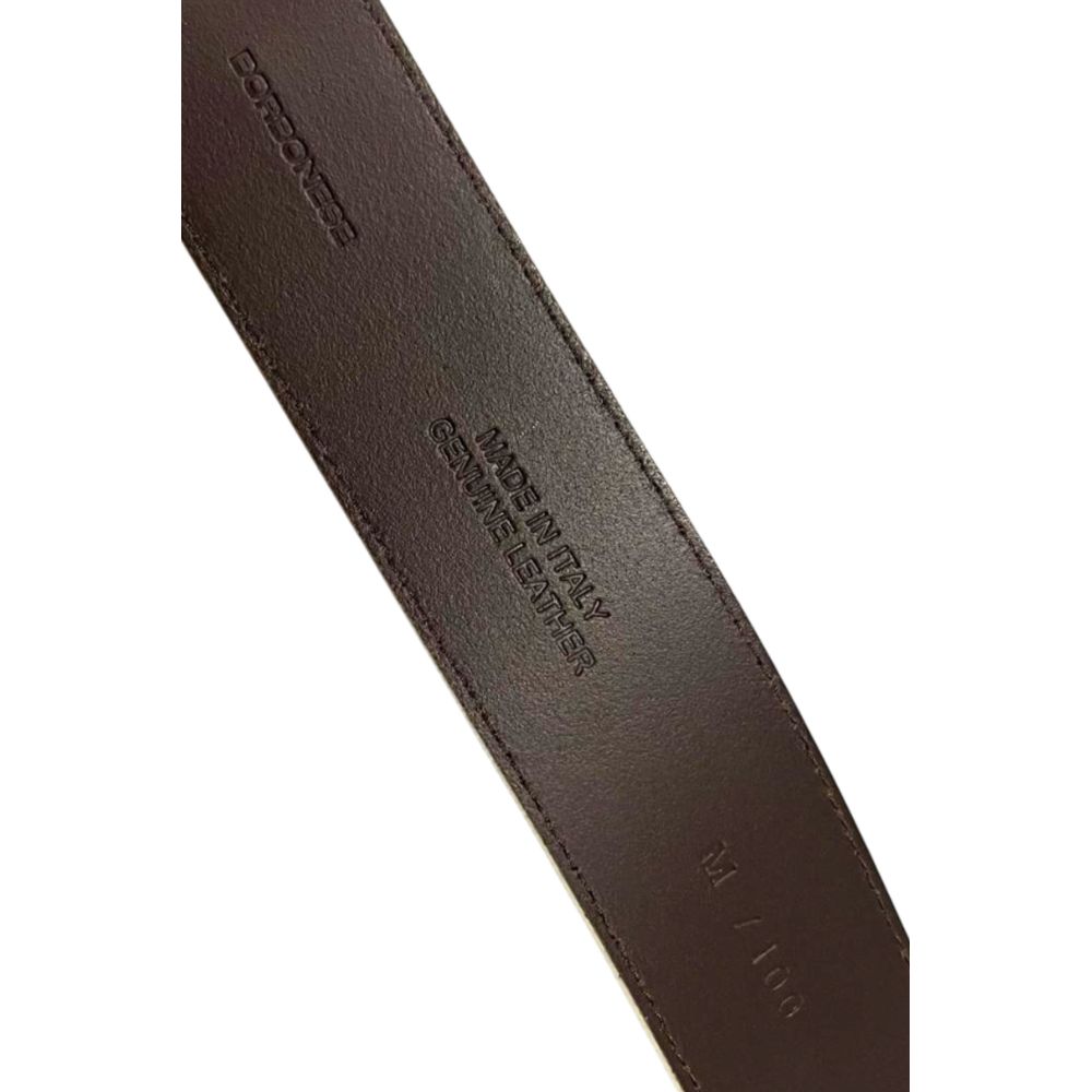 White Leather Men Belt