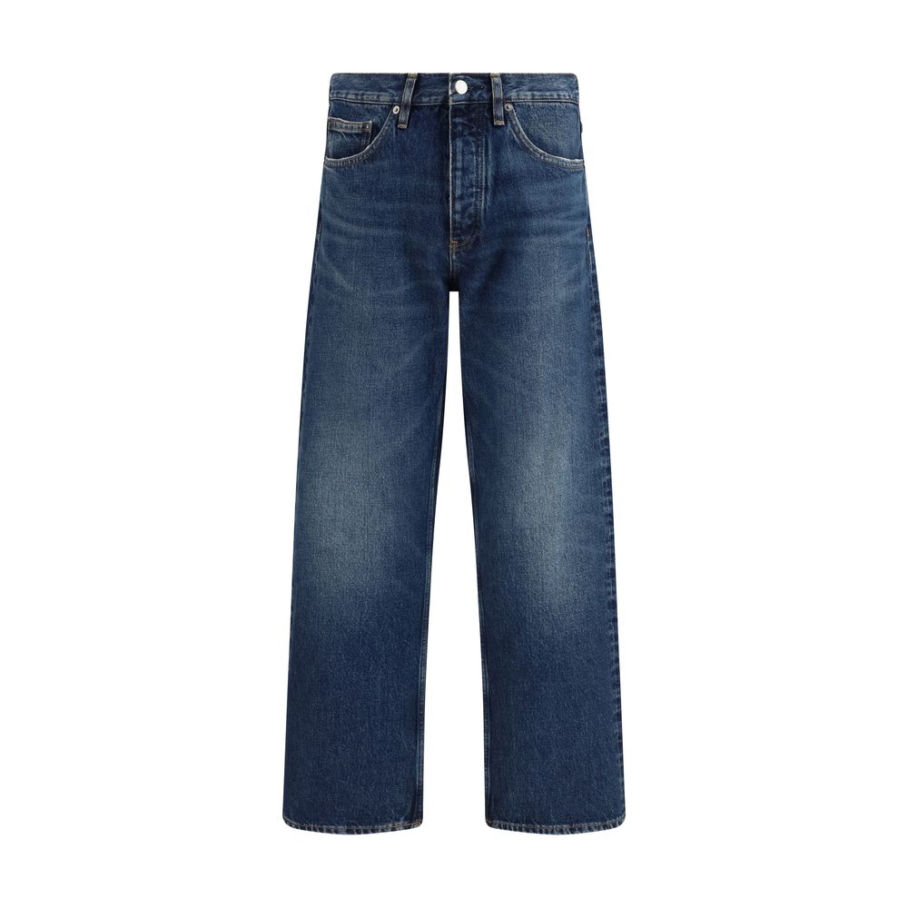 Blue Cotton Relaxed Fit Jeans