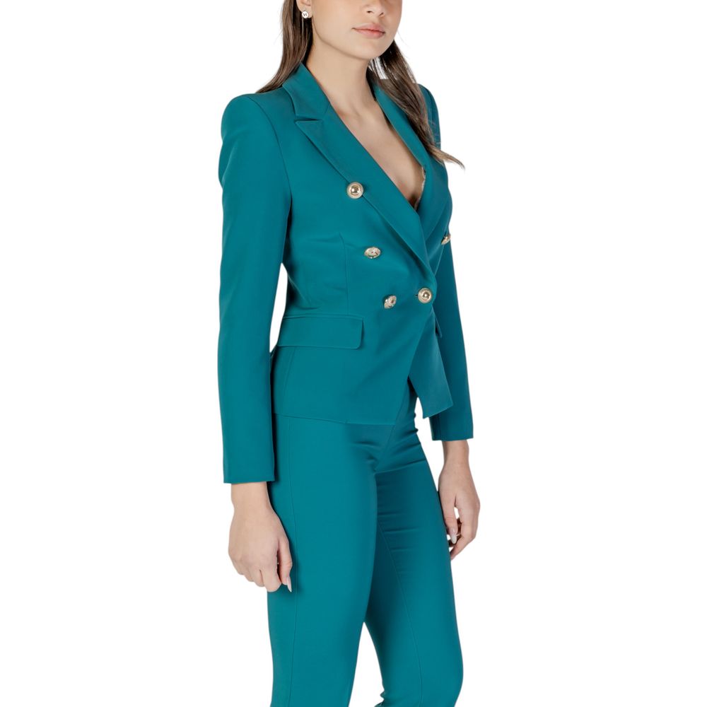 Black Polyester Blazer
