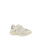 White Polyethylene Athletic Sneakers