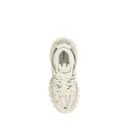 White Polyethylene Athletic Sneakers