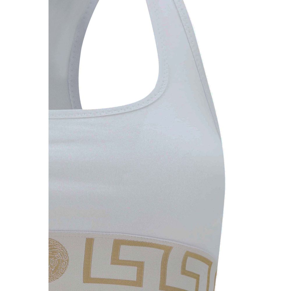 White Cotton Sport Bra