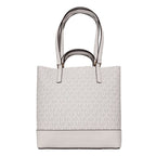 White Leather Tote Bag