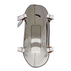 White Leather Tote Bag