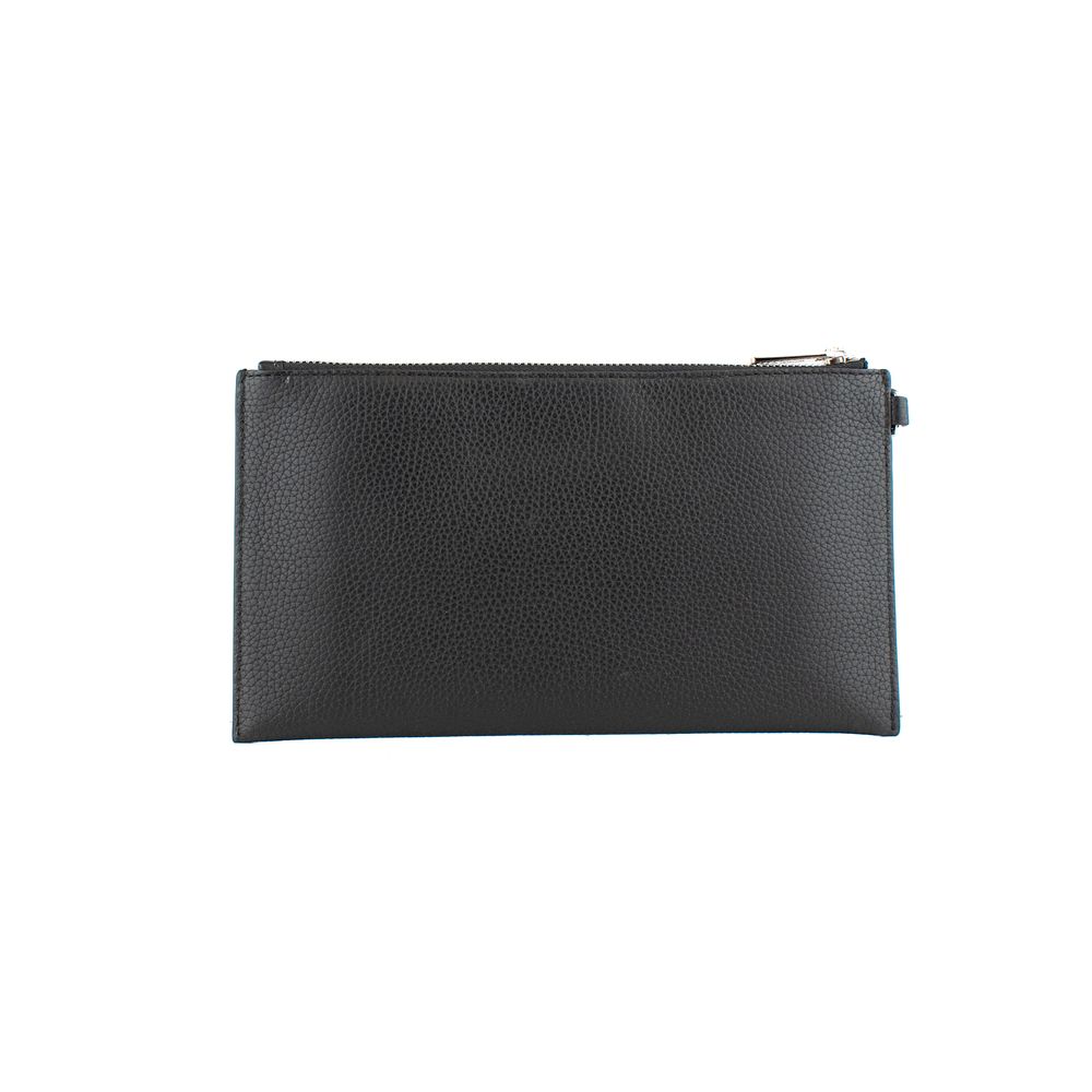 Black Leather Clutch Bag