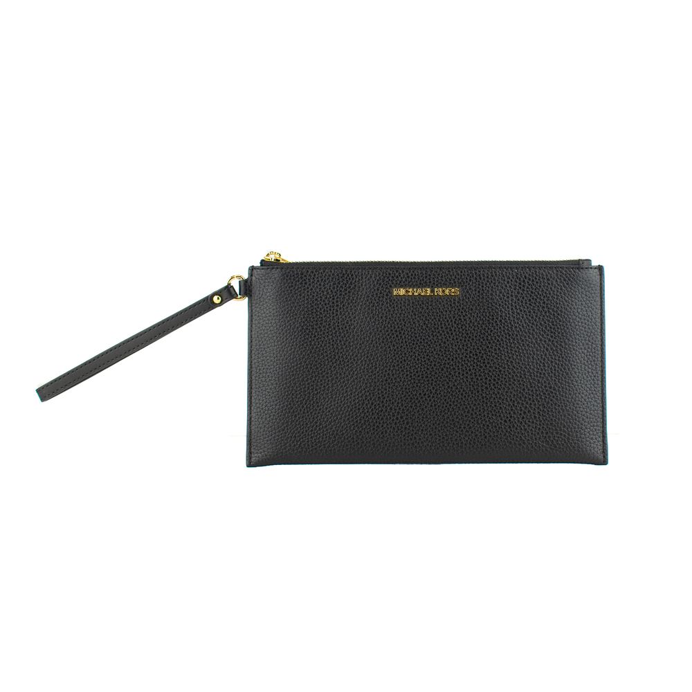 Black Leather Clutch Bag