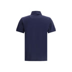 Blue Cotton Polo Shirt
