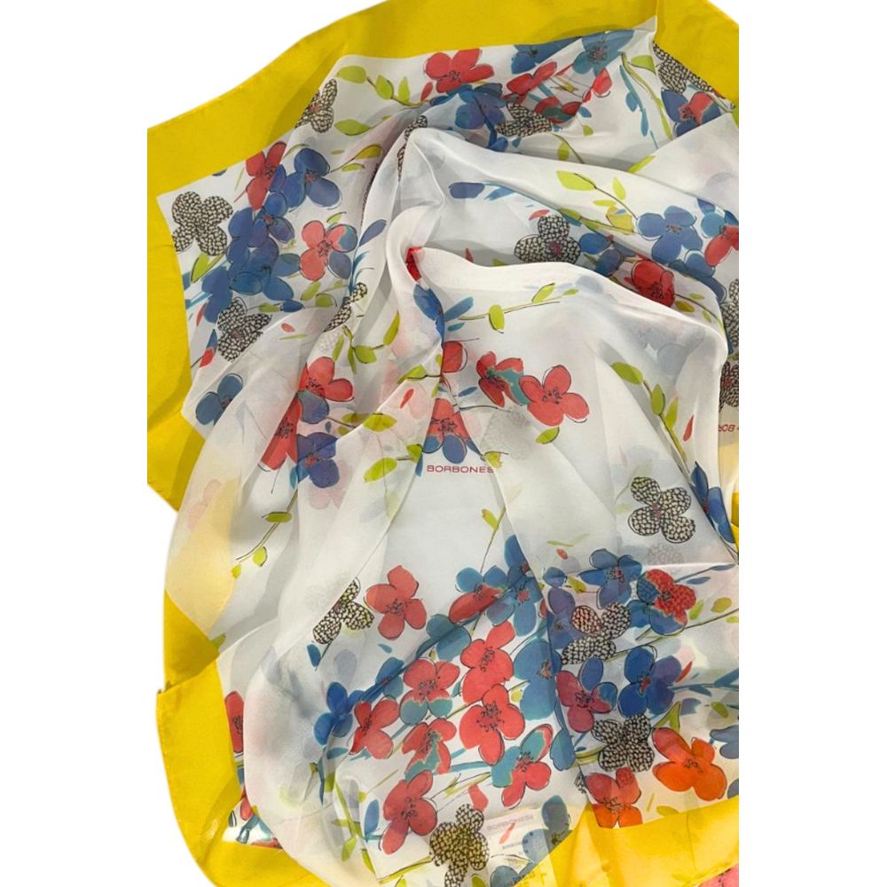 Yellow Silk Women Scarf