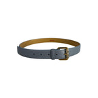 Blue Leather Women Belt