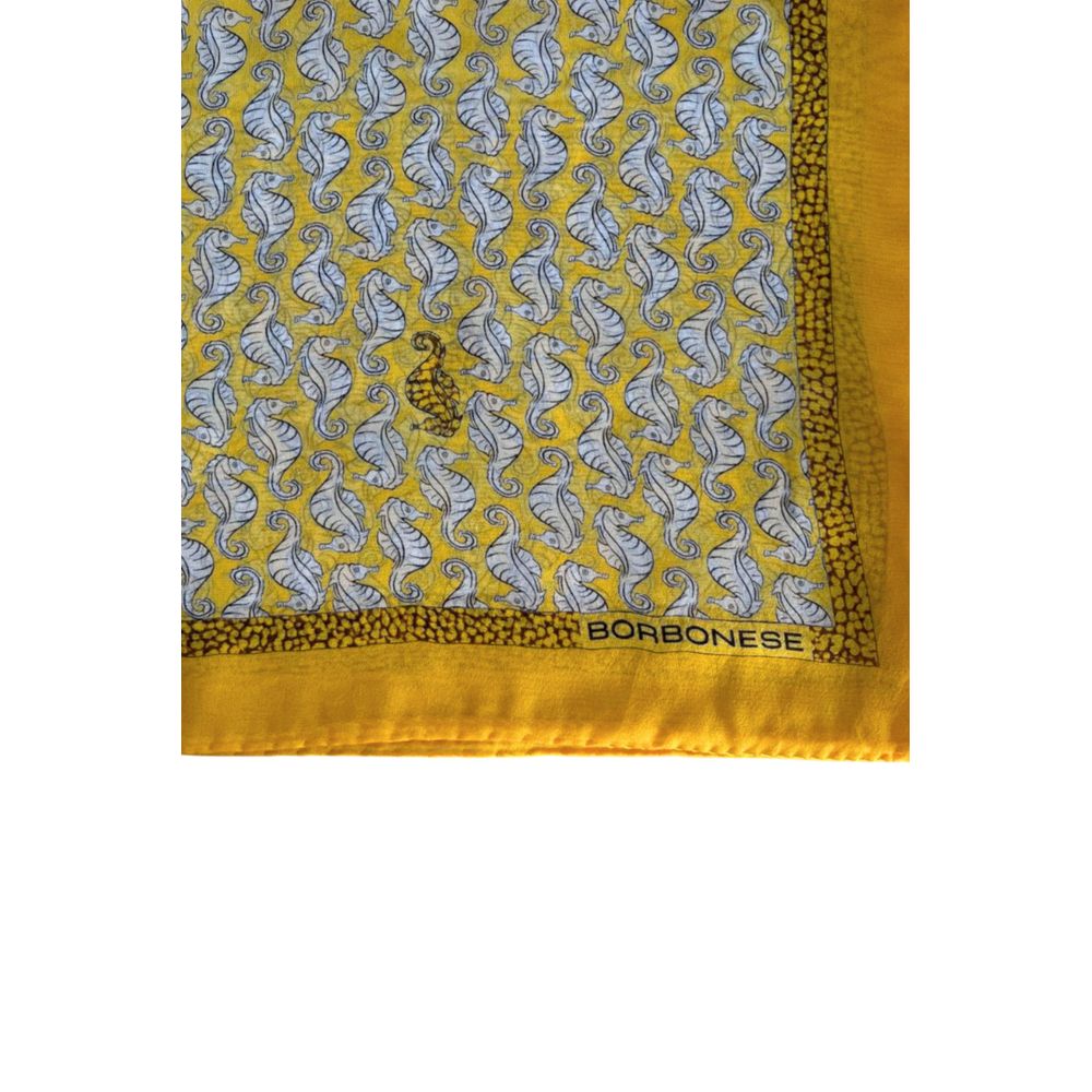 Yellow Silk Women Scarf