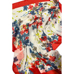 Red Silk Women Scarf