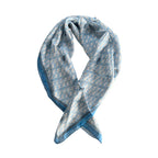 Blue Silk Women Scarf