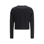 Black Cotton Long Sleeve T-Shirt