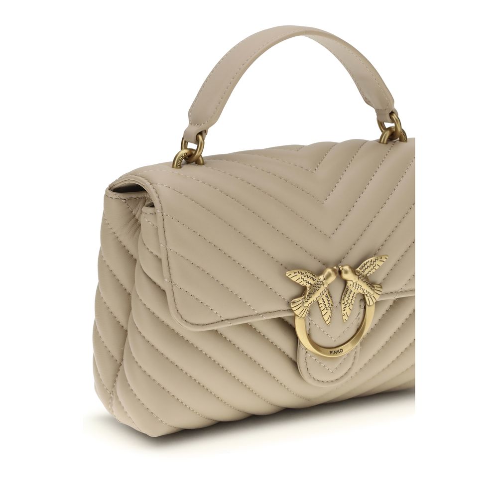 Beige Calf Leather Bos Taurus Handbag