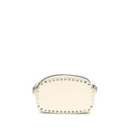 Beige Calf Leather Bos Taurus Shoulder Bag