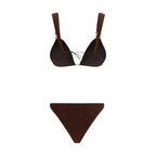 Brown Polyamide Bikini