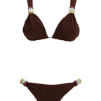 Brown Polyamide Bikini