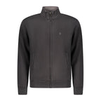 Black Cotton Men Sweatshirt