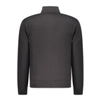 Black Cotton Men Sweatshirt