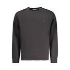 Black Cotton Men Sweater