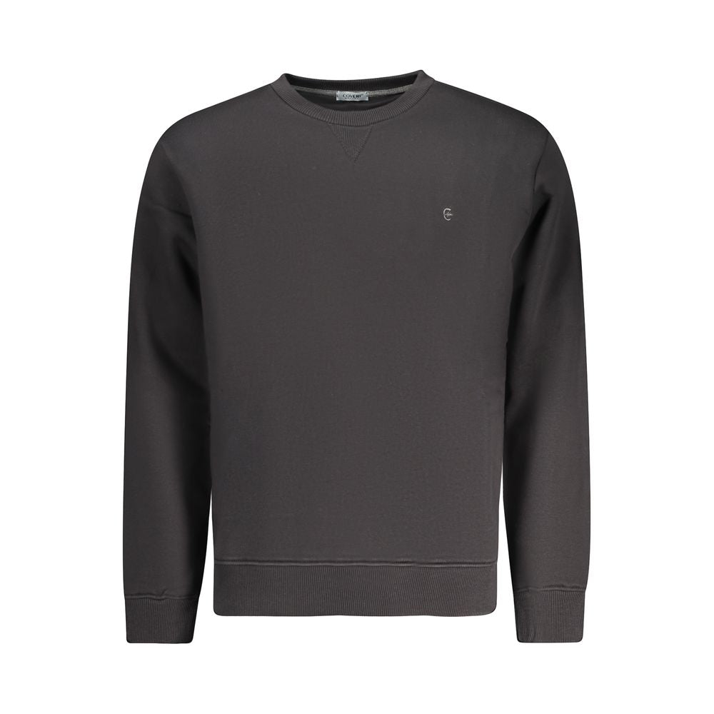Black Cotton Men Sweater