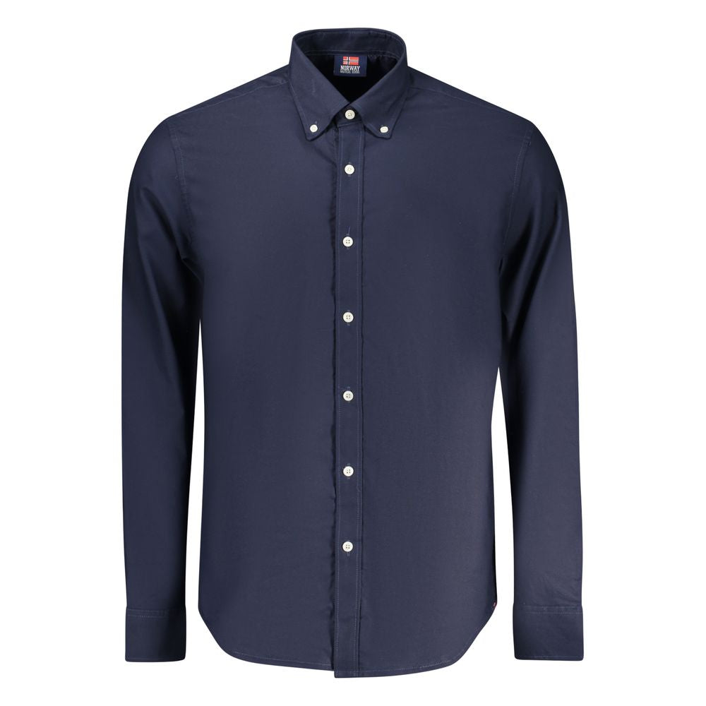 Blu Cotton Male Shirt