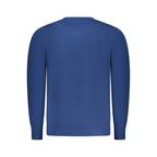 Blue Viscose Men's Sweater
