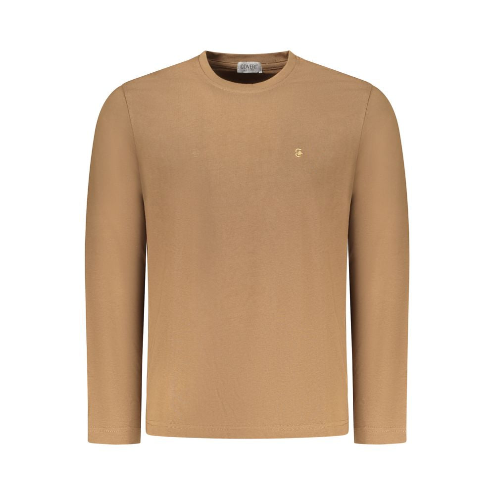 Marrone Cotton Men T-Shirt