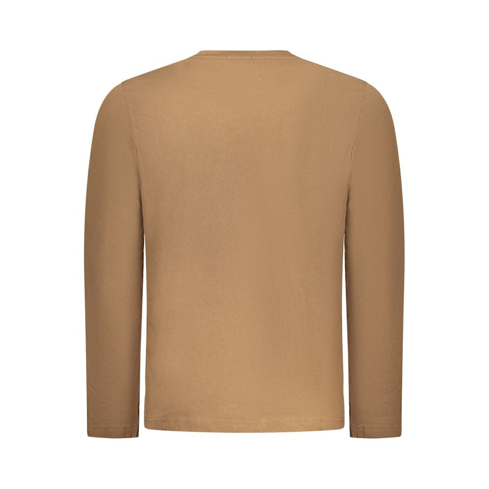 Marrone Cotton Men T-Shirt