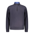 Blue Cotton Men Sweatshirt