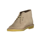 Beige Leather Mens Boot