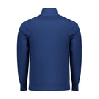 Blue Viscose Men Sweater