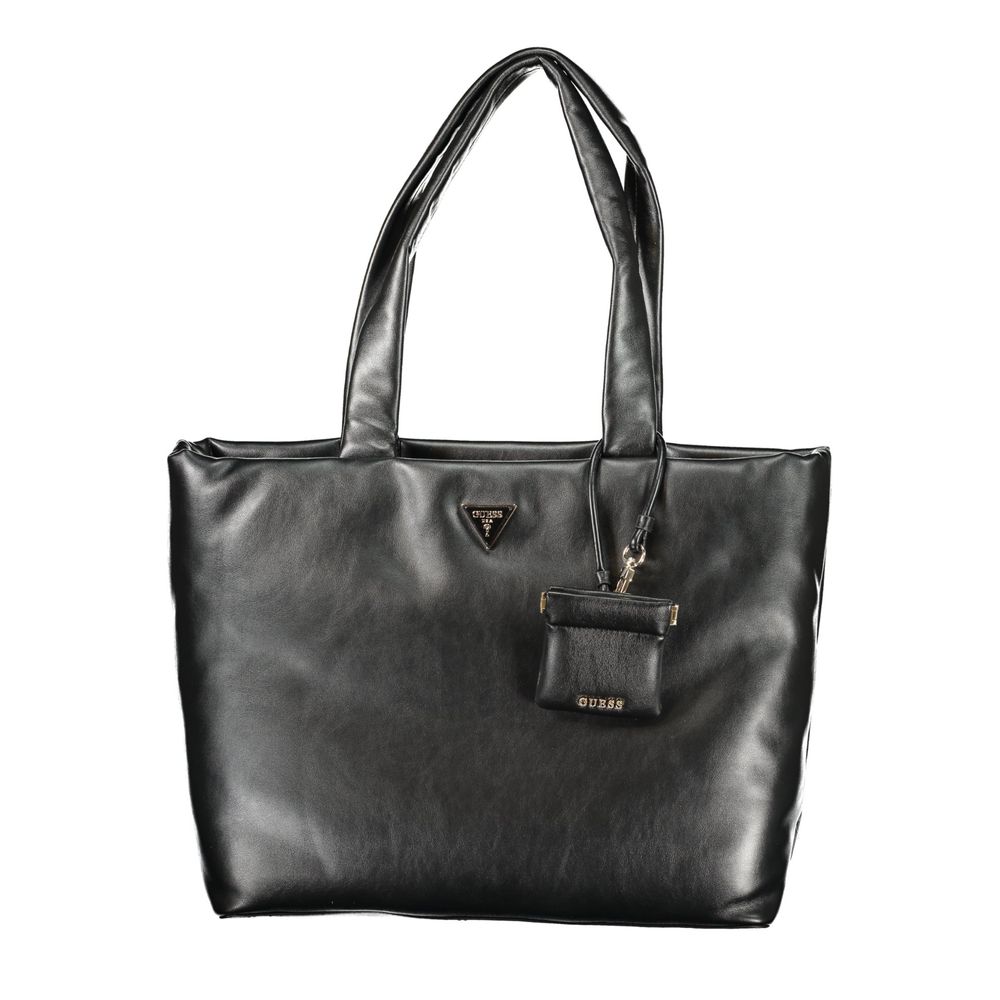 Black Polyurethane Women's Handbag