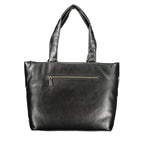Black Polyurethane Women's Handbag