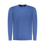 Blue Viscose Men's Sweater