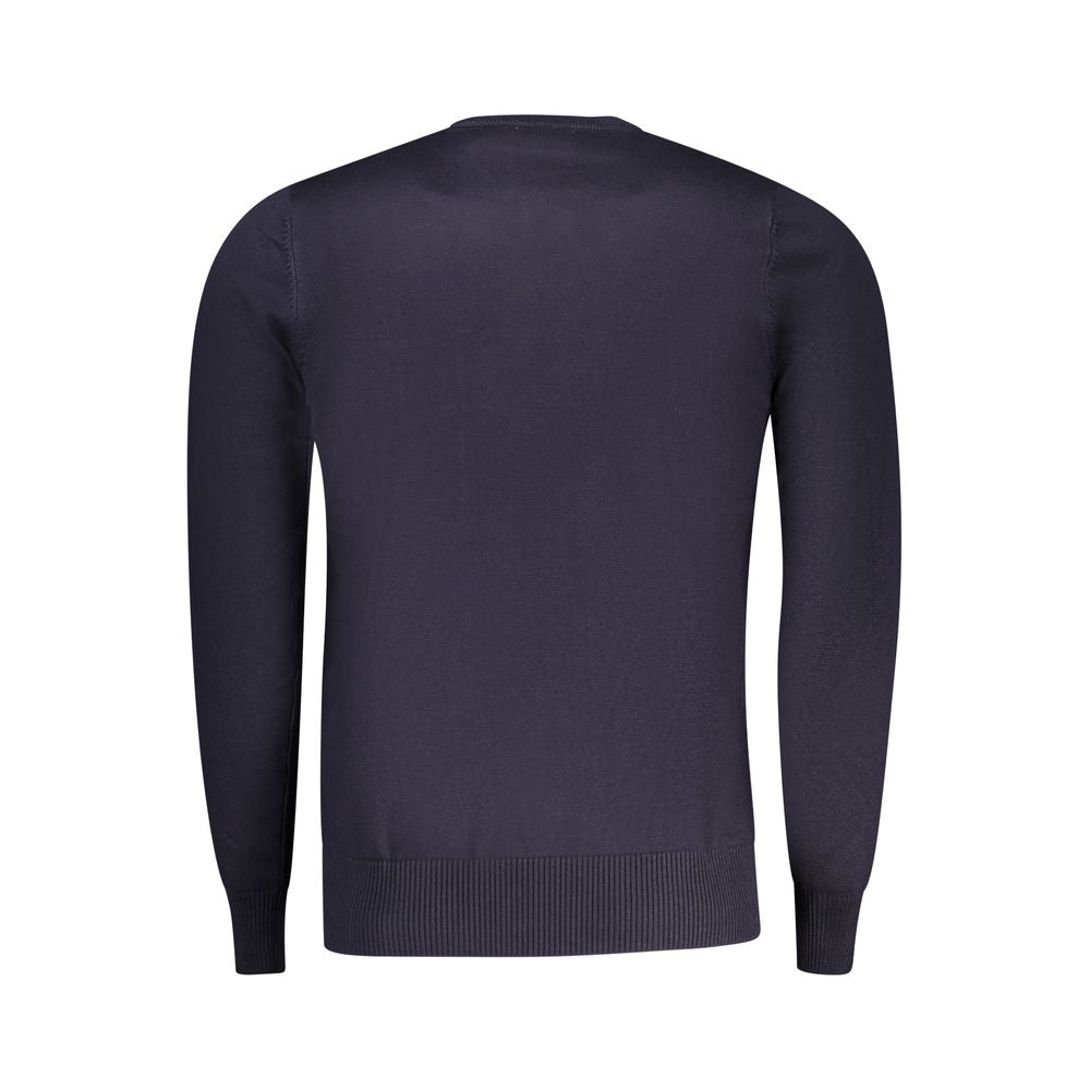 Blu Viscosa Uomo Maglia