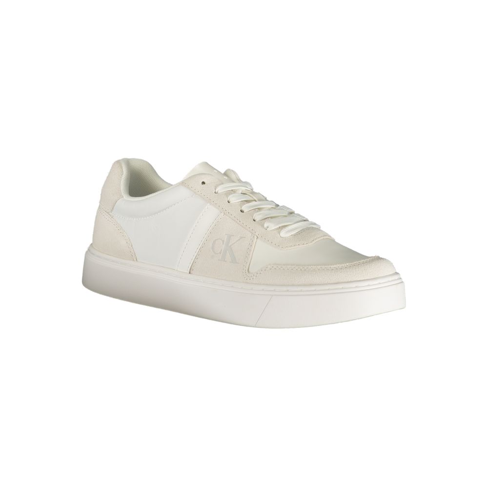 Bianco Polyester Mens Sneaker