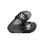 Black Polyurethane Men's Slipper