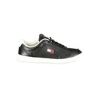 Black Polyurethane Men Sneaker